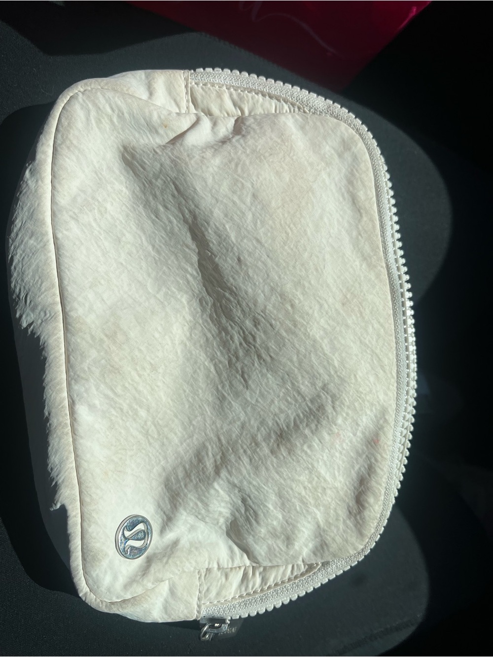 lululemon athletica Cream Zip Cosmetic Pouch